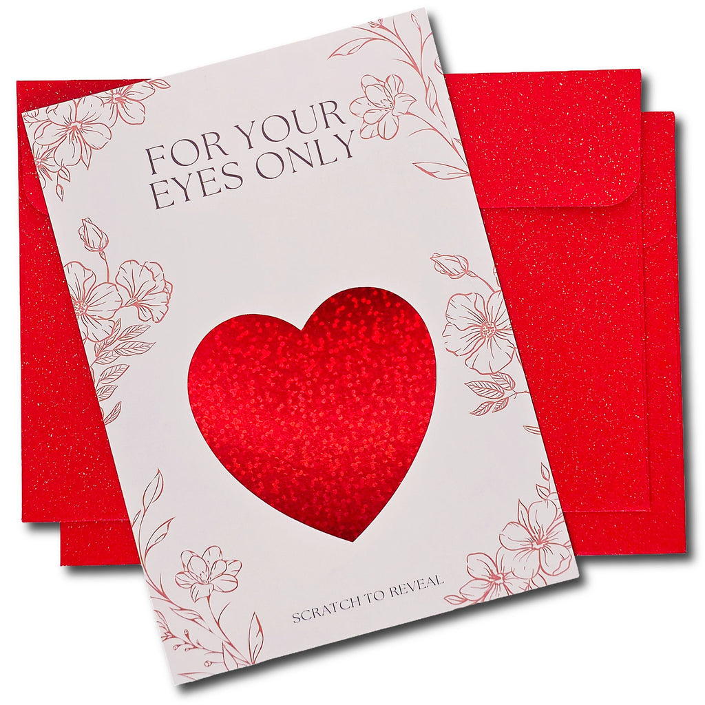 Love Heart Scratch to Reveal - Write Your Own Message!