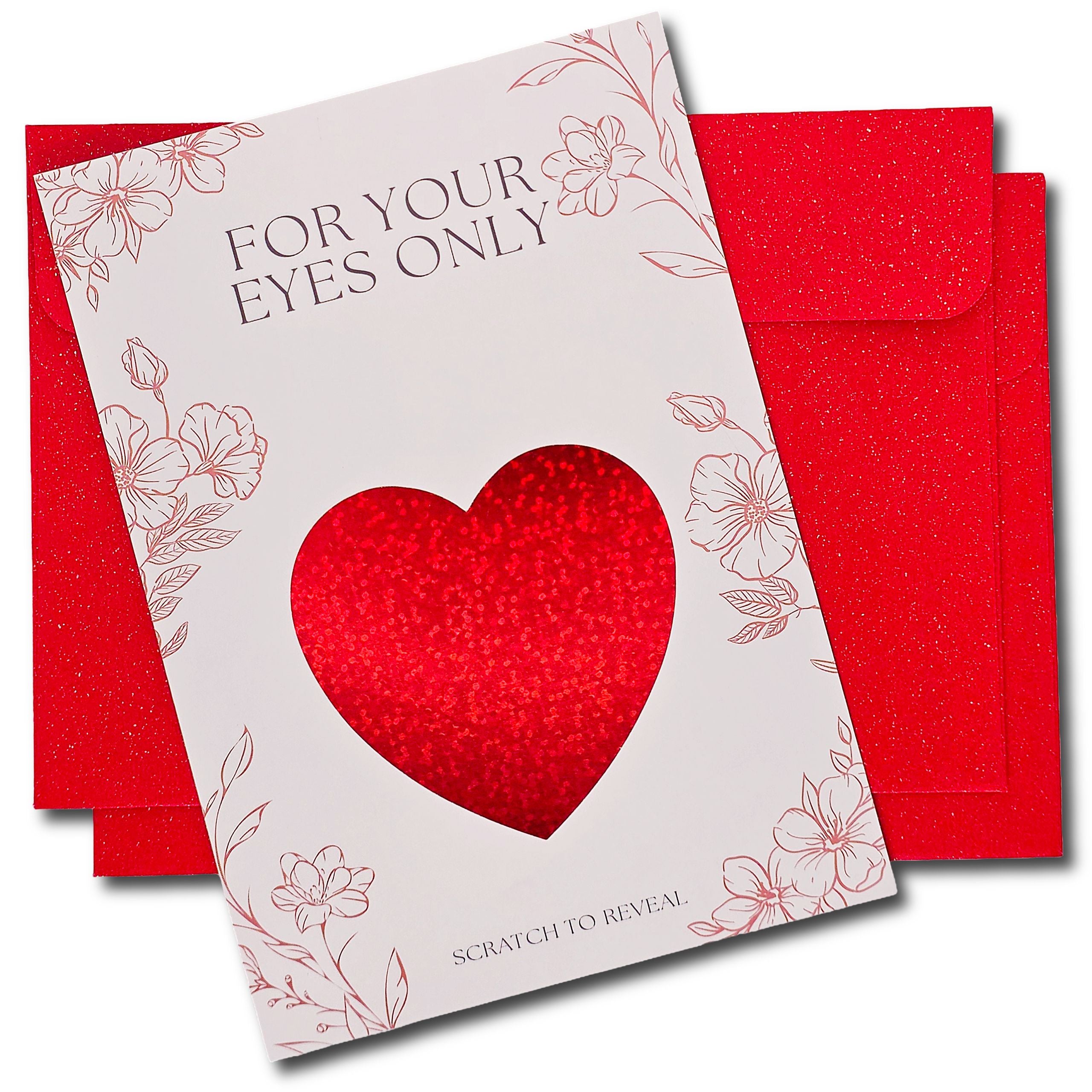 Love Heart Scratch to Reveal - Write Your Own Message!