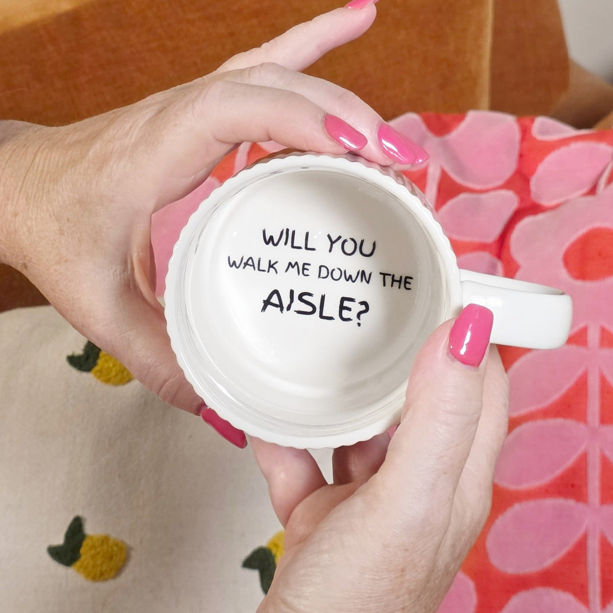Surprise Keepsake Mug - Will You Walk Me Down The Aisle?
