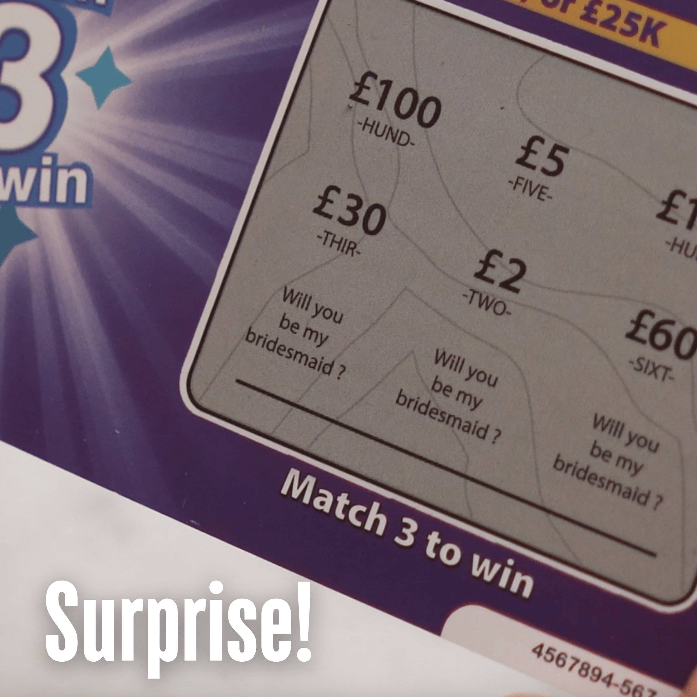 Scratch Card - Will you be my Bridesmaid?