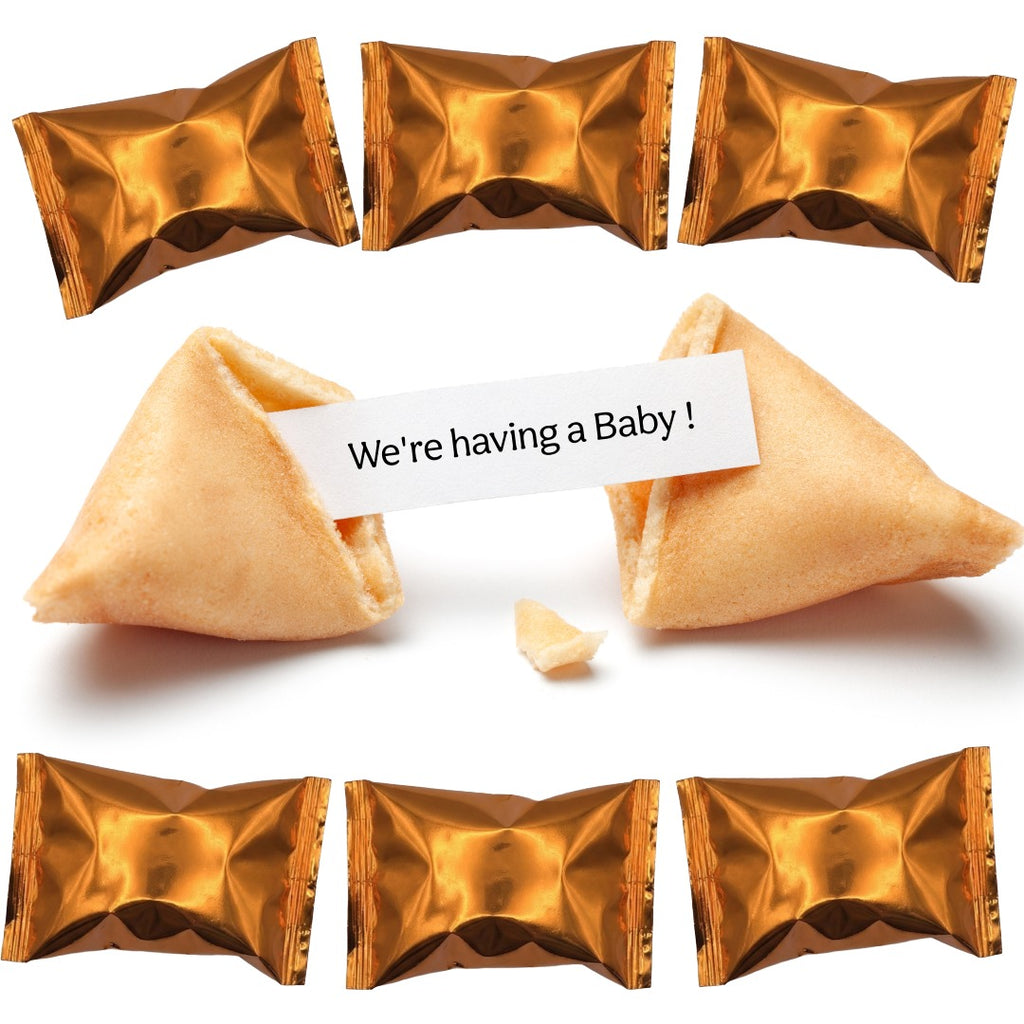 Pregnancy Reveal Fortune Cookies – Baby Announcement Surprise Gift - 6 Pack