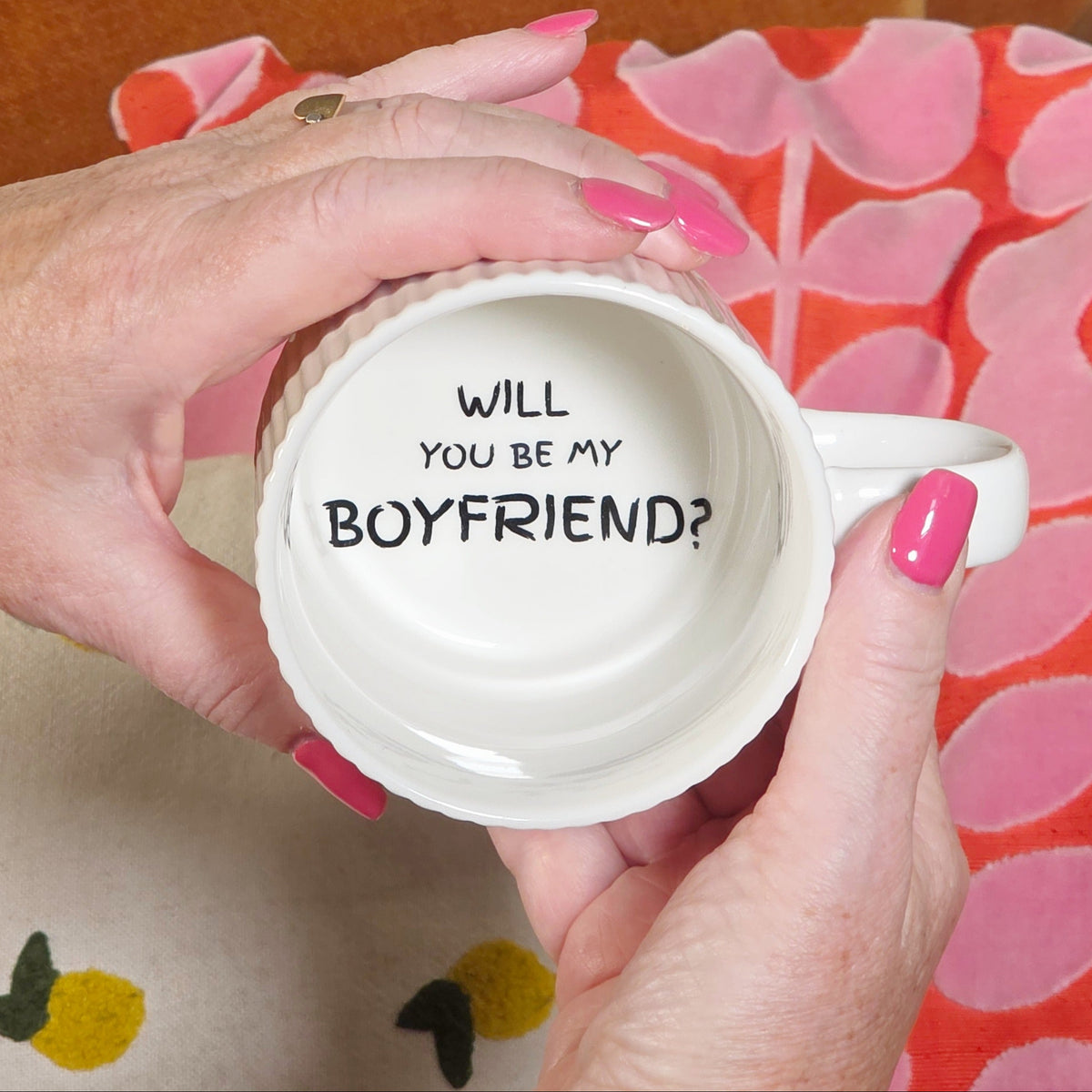 Surprise Keepsake Mug - Will You Be My Boyfriend?