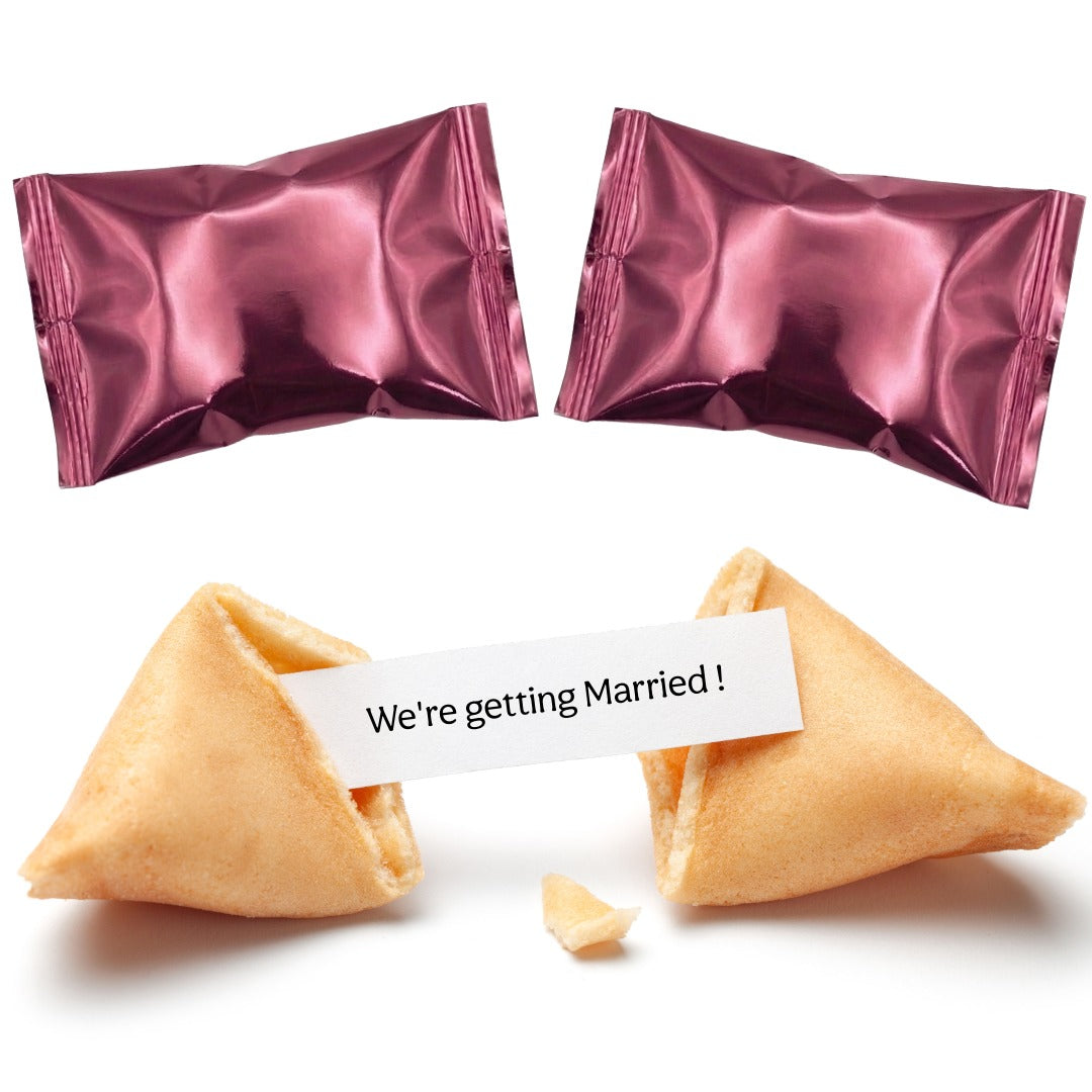 We're getting Married! Engagement Announcement Fortune Cookies - 2 Pack