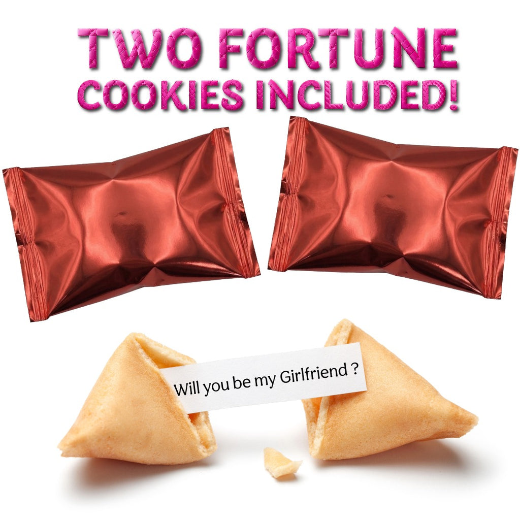 Will You Be My Girlfriend Fortune Cookies – Girlfriend Proposal Surprise Gift - 2 Pack