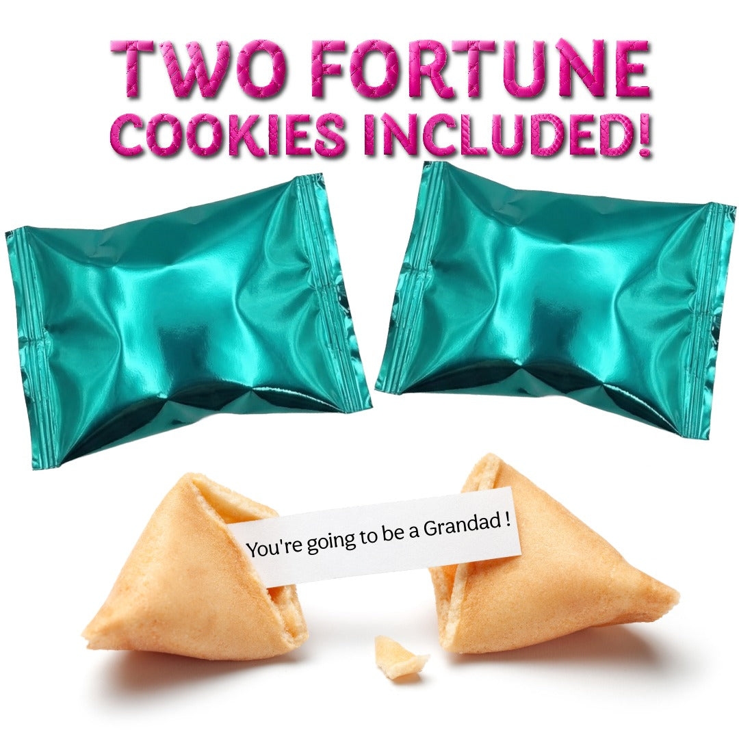 You're going to be a Grandad! Baby Announcement Fortune Cookies - 2 Pack
