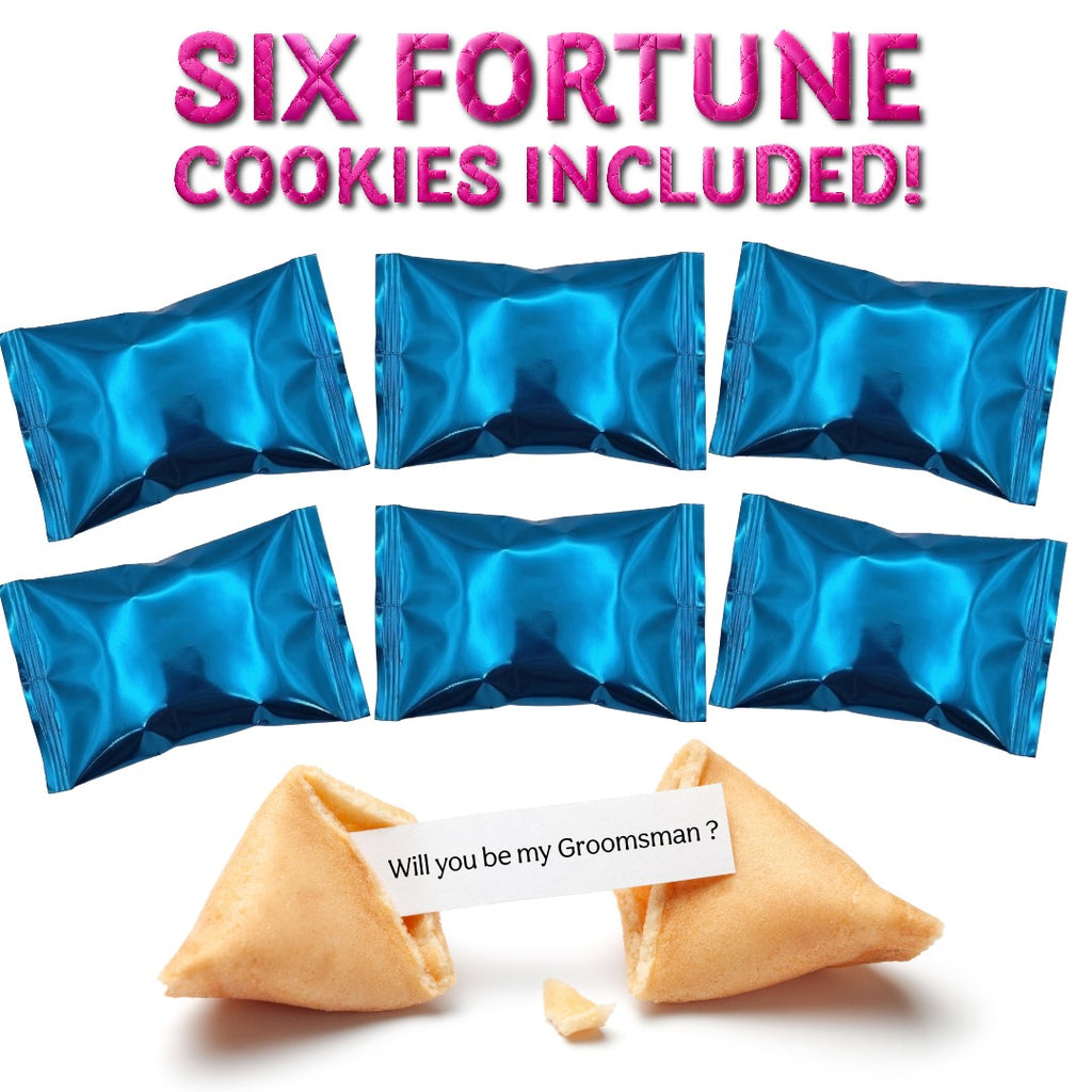 Will You Be My Groomsman Fortune Cookies – Groomsman Proposal Surprise Gift - 6 Pack