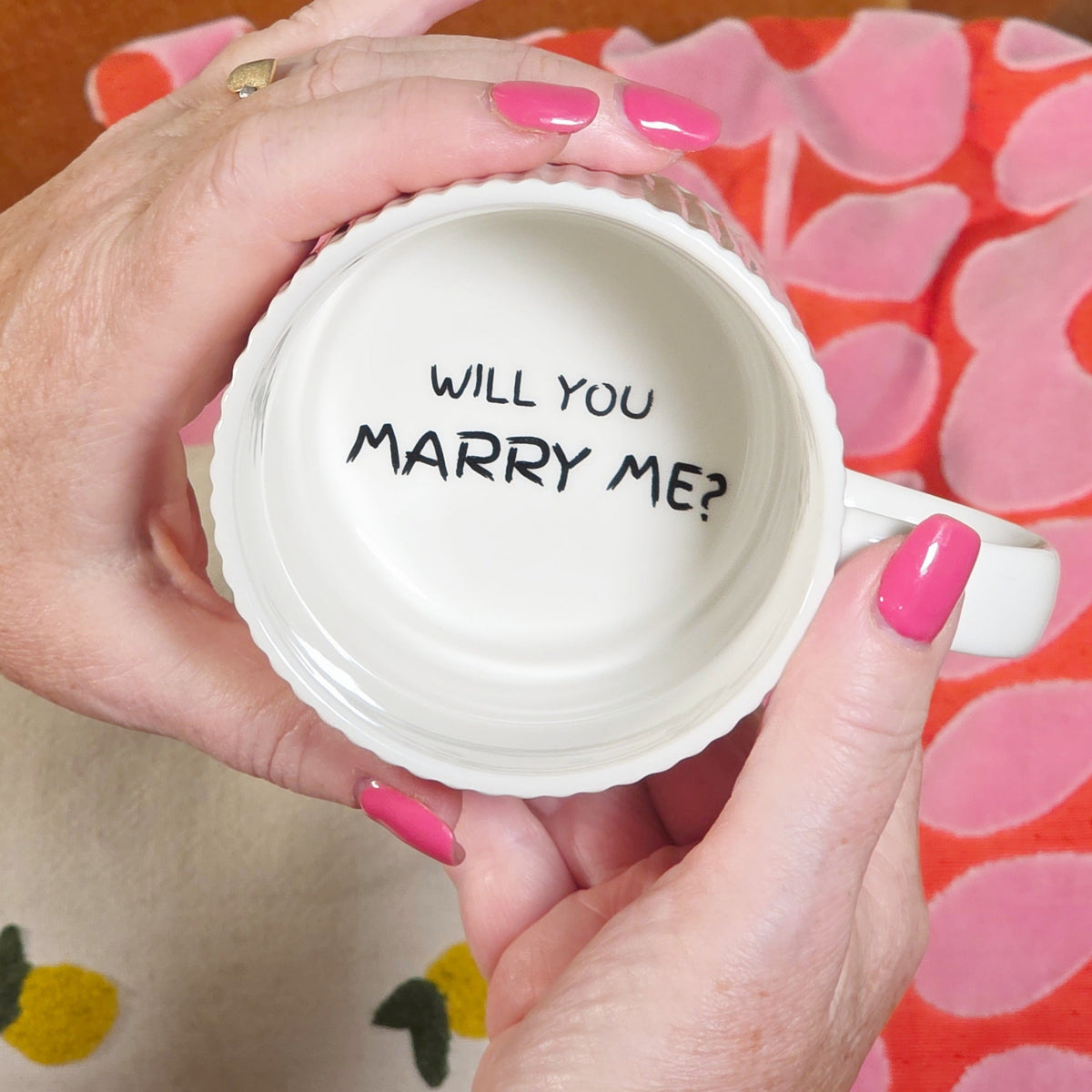 Surprise Keepsake Mug - Will You Marry Me?