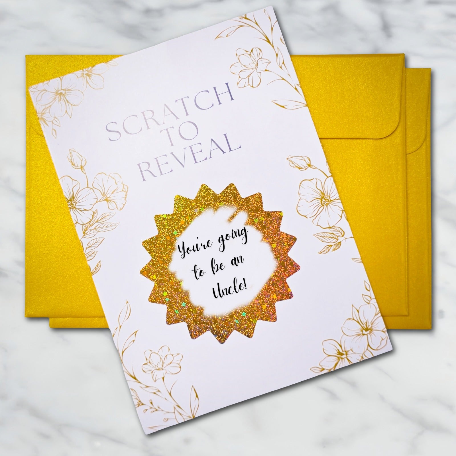 Gold Scratch to Reveal - You're going to be an Uncle!