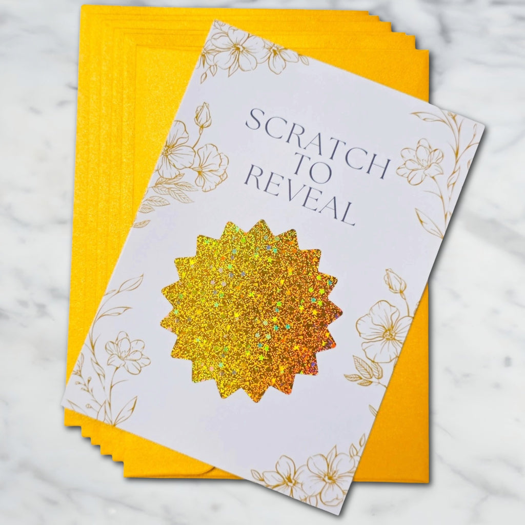 Gold Scratch to Reveal - We're having a Baby!