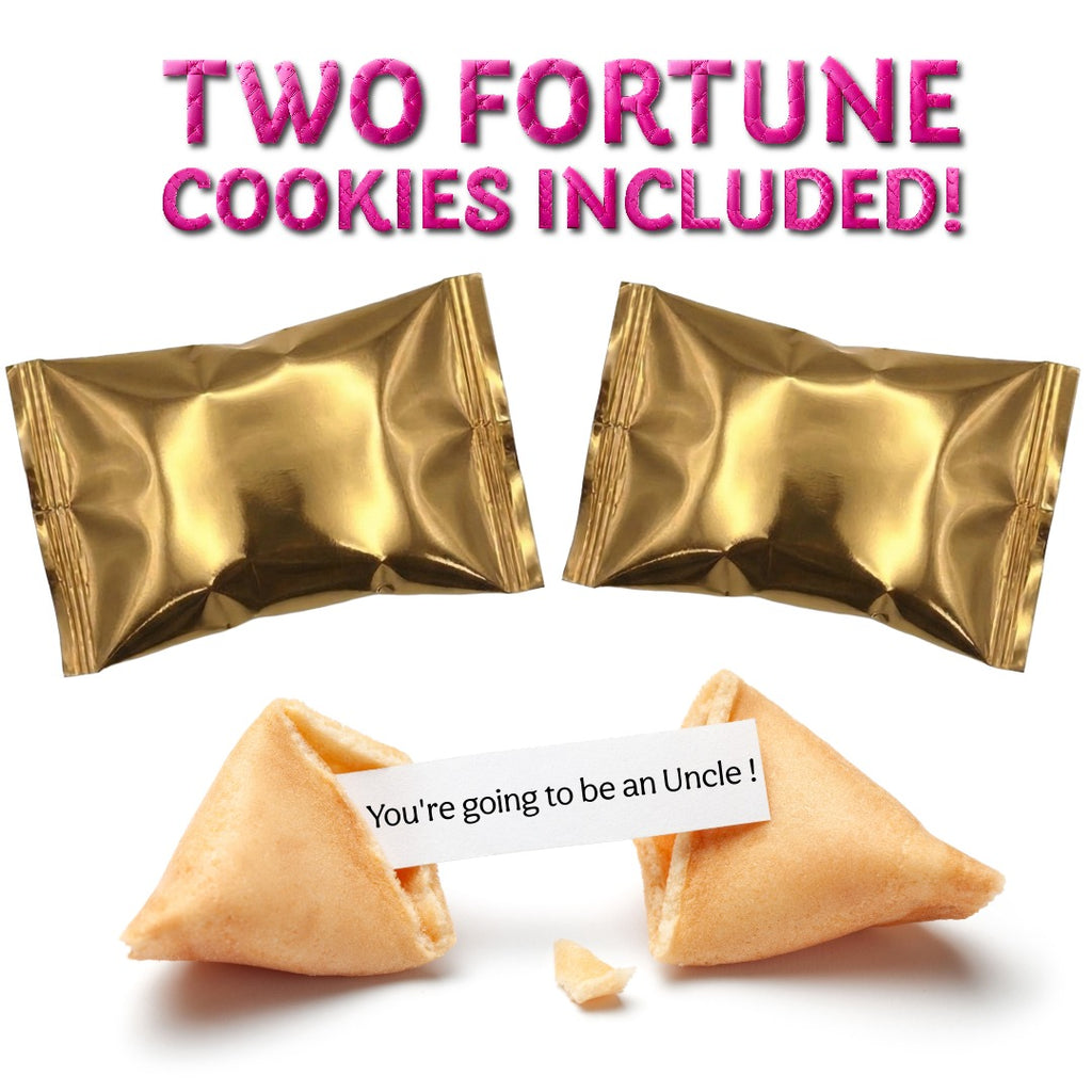 You're going to be an Uncle! Baby Announcement Fortune Cookies - 2 Pack