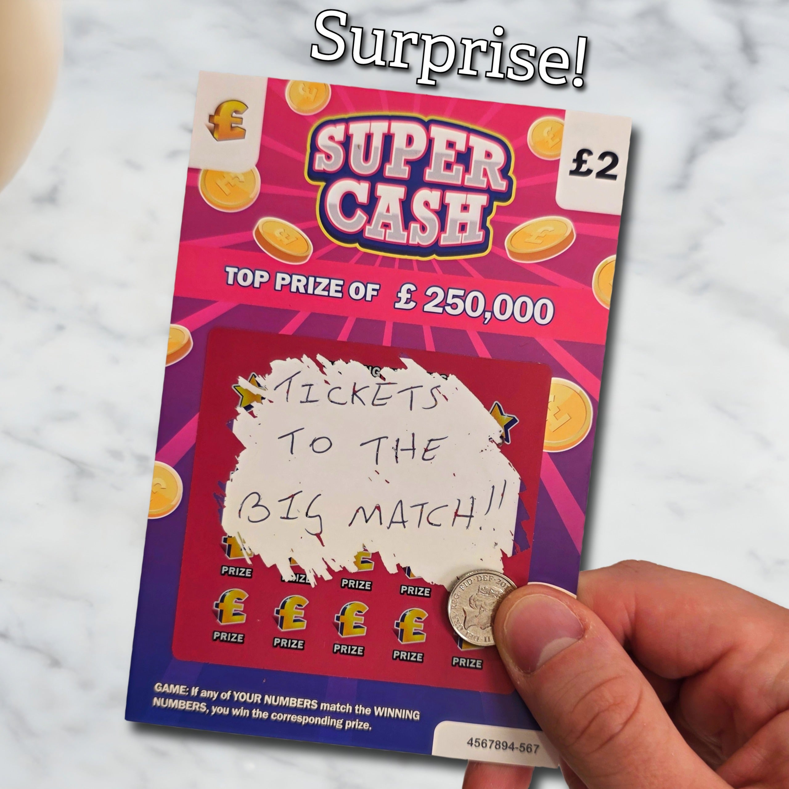 Personalised Scratch Card - Write Your Own Message