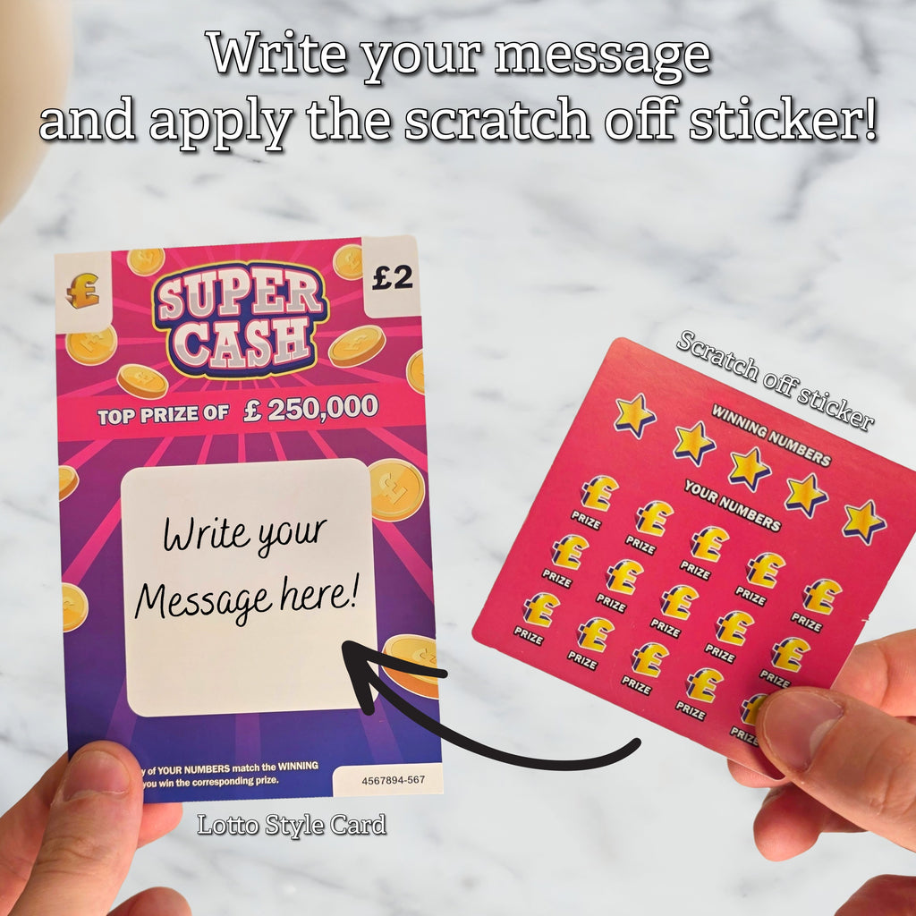 Personalised Scratch Card - Write Your Own Message