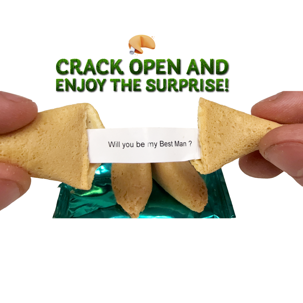 Will You Be My Best Man Fortune Cookies – Best Man Proposal Surprise Gift - 2 Pack