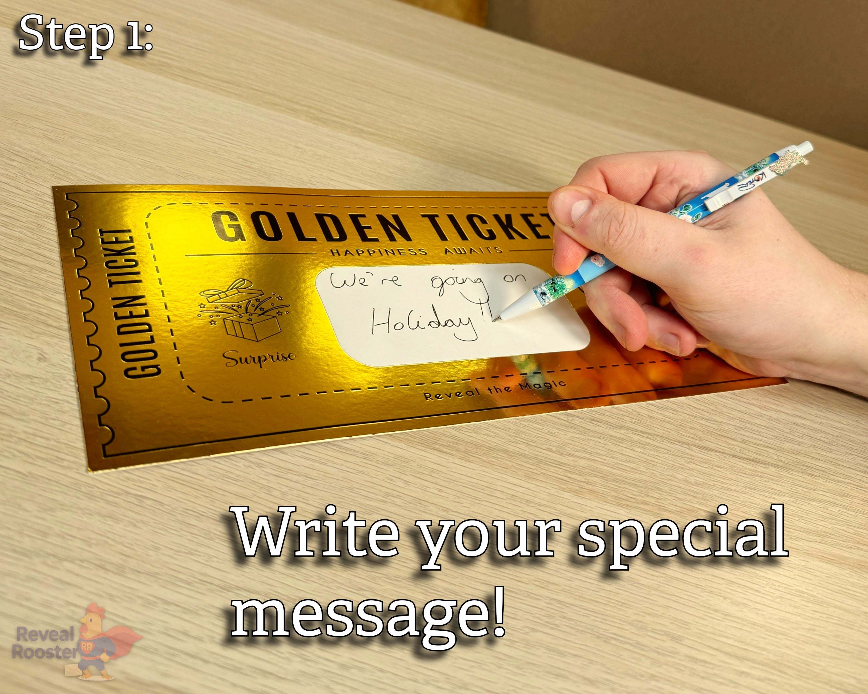 Gift Golden Ticket - Scratch to Reveal