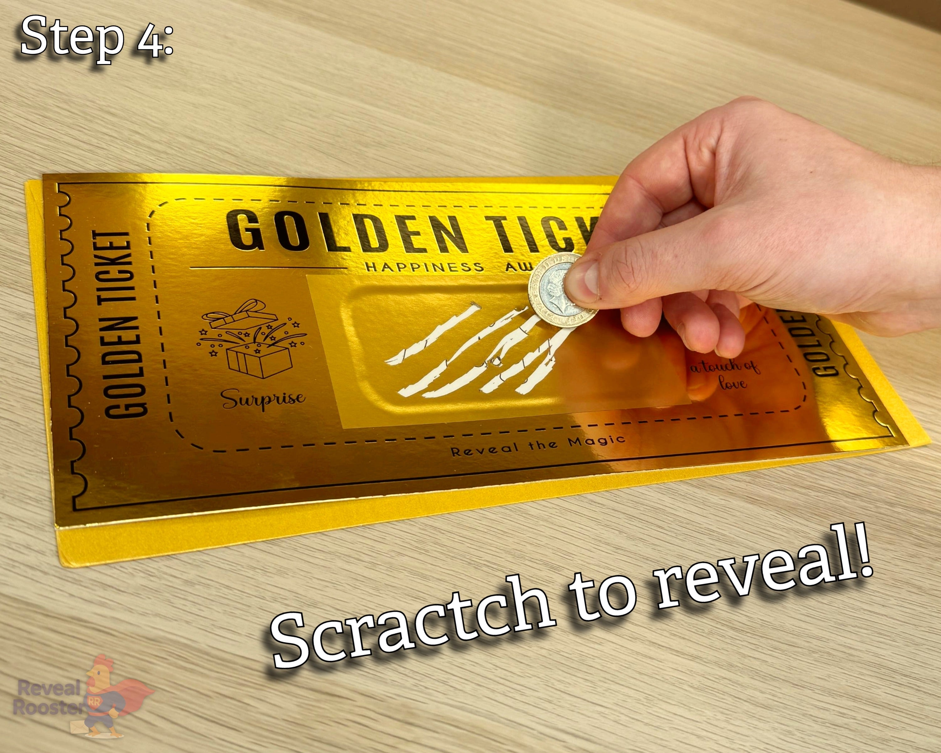 Gift Golden Ticket - Scratch to Reveal