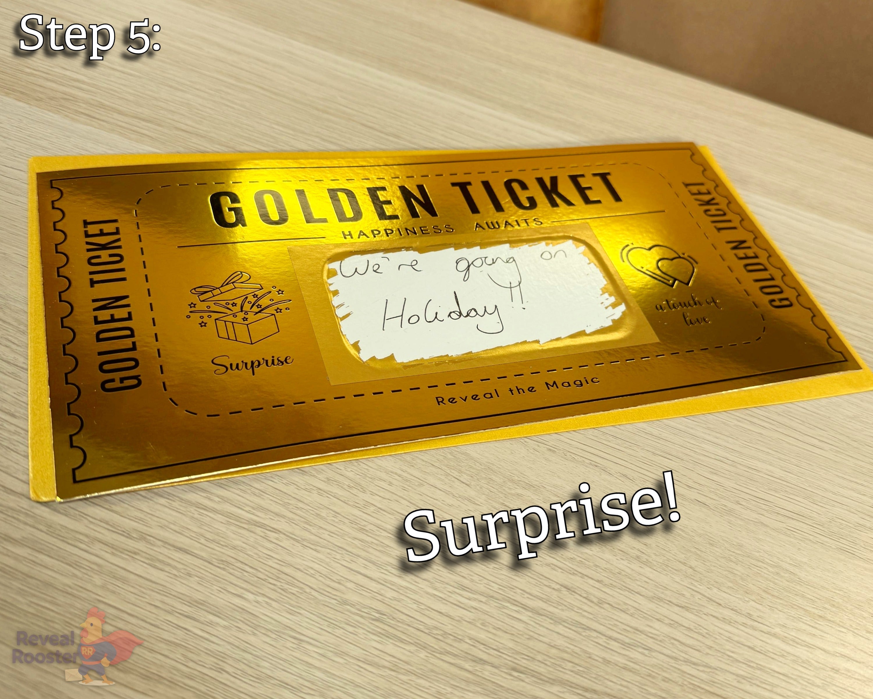 Gift Golden Ticket - Scratch to Reveal