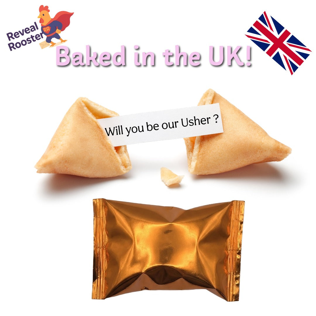 Will you be our Usher? Wedding Proposal Fortune Cookies - 2 Pack