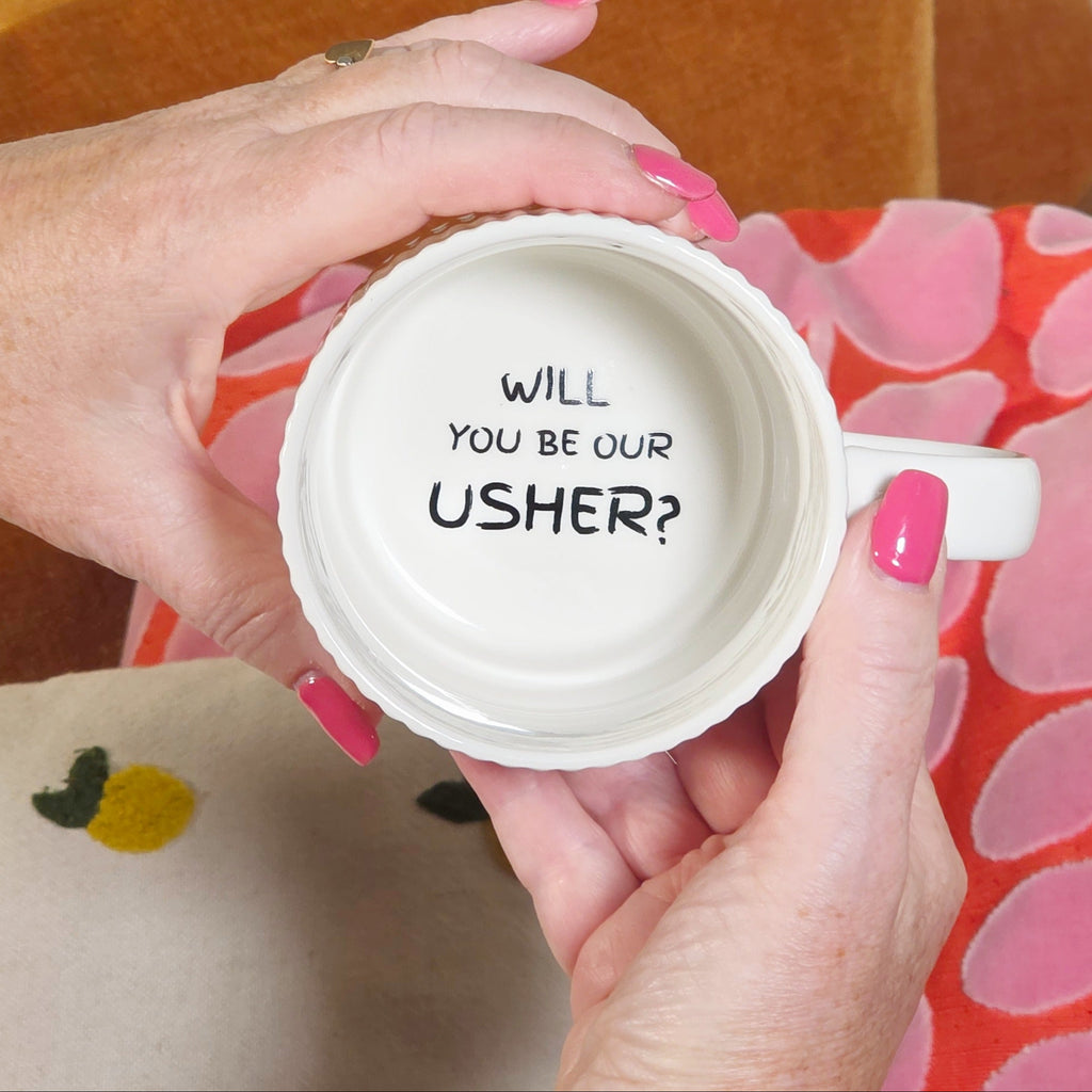 Surprise Keepsake Mug - Will You Be Our Usher?
