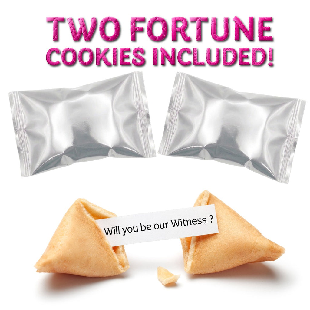 Will you be our Witness? Wedding Proposal Fortune Cookies - 2 Pack