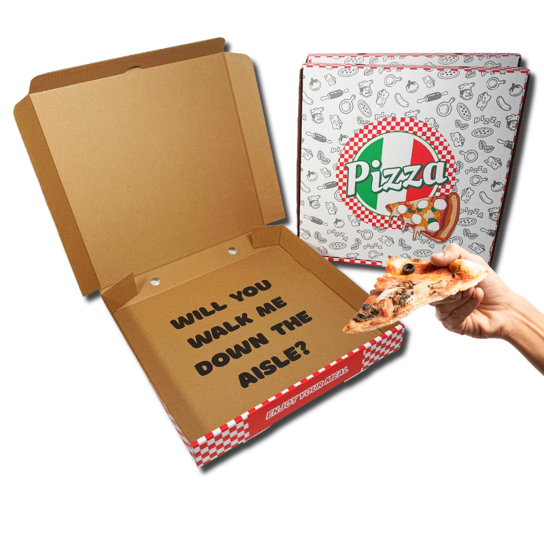 Will You Walk Me Down the Aisle? - Pizza Box Fun Surprise Request - 1 pack