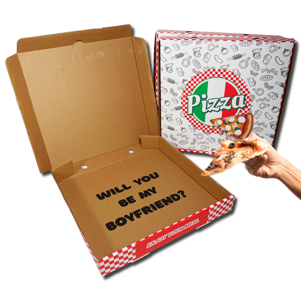 Boyfriend Proposal 12" Pizza Box - Will You be my Boyfriend? - 1 Pack