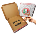 Gender Reveal Pizza Box 12" - It's a Girl Gender Reveal Surprise -3 Pack