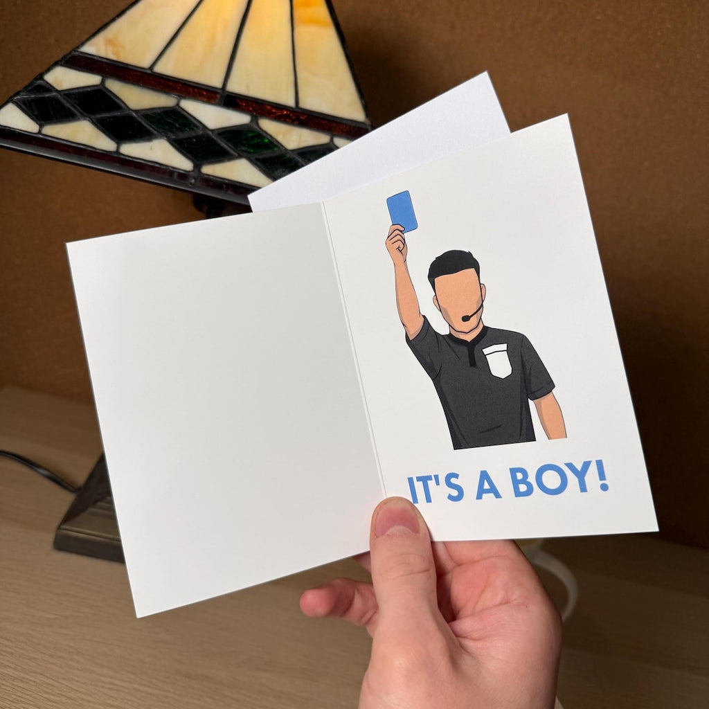 VAR Gender Reveal Cards - It's a Boy!
