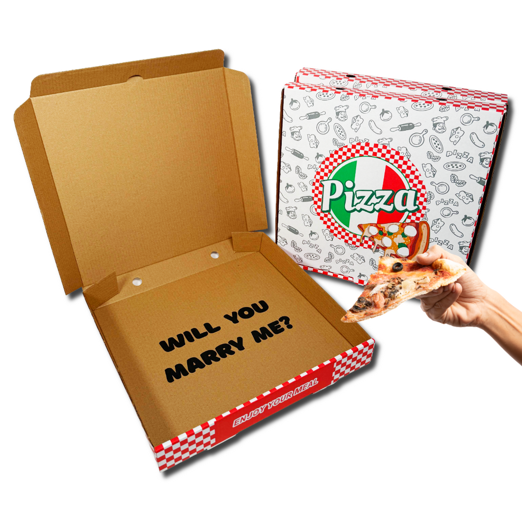 Marriage Proposal Pizza Box 12" Will you Marry Me? - 1 Pack