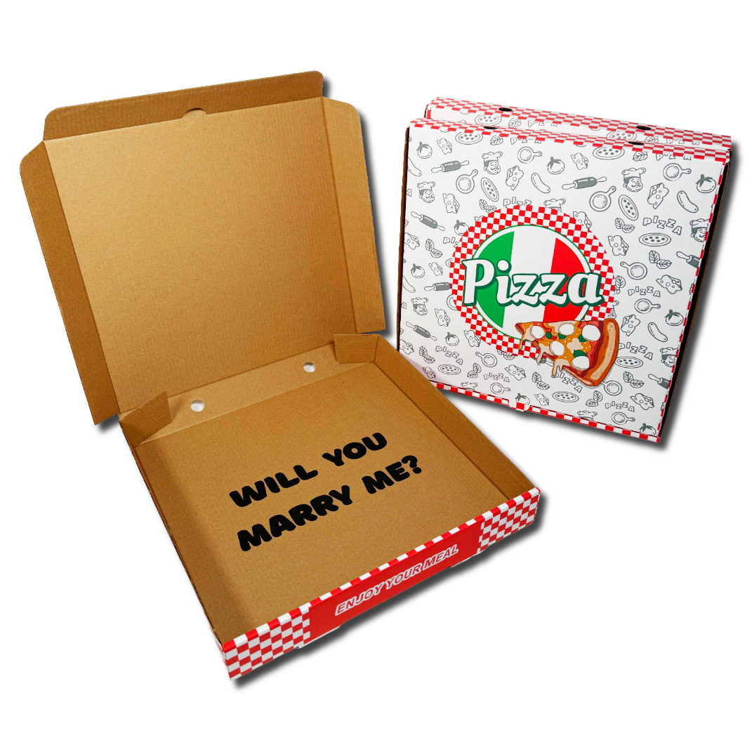 Marriage Proposal Pizza Box 12" Will you Marry Me? - 1 Pack